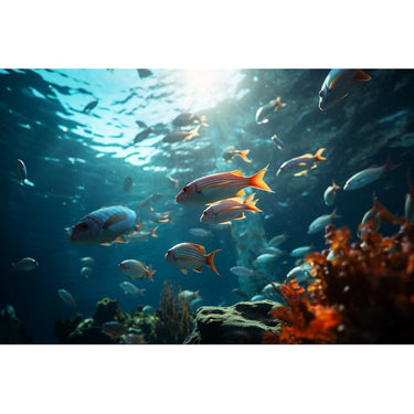 Underwater Sea Creatures Canvas